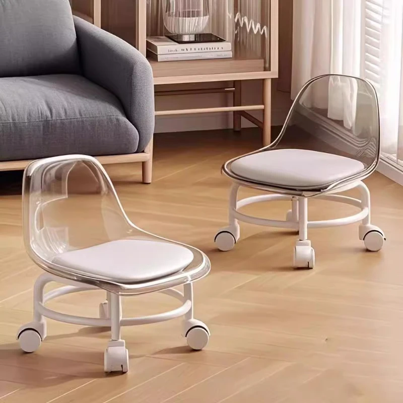 

Acrylic universal wheel stool