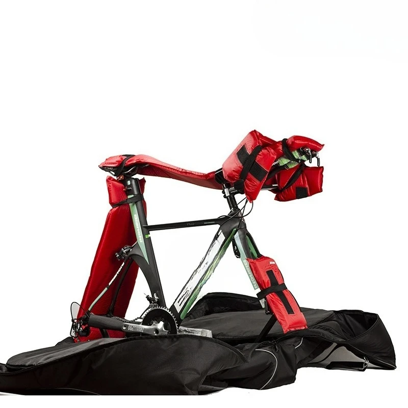 Bicycle loading box, inflatable loading bag, mountain road bike vehicle box, nylon universal wheel portable