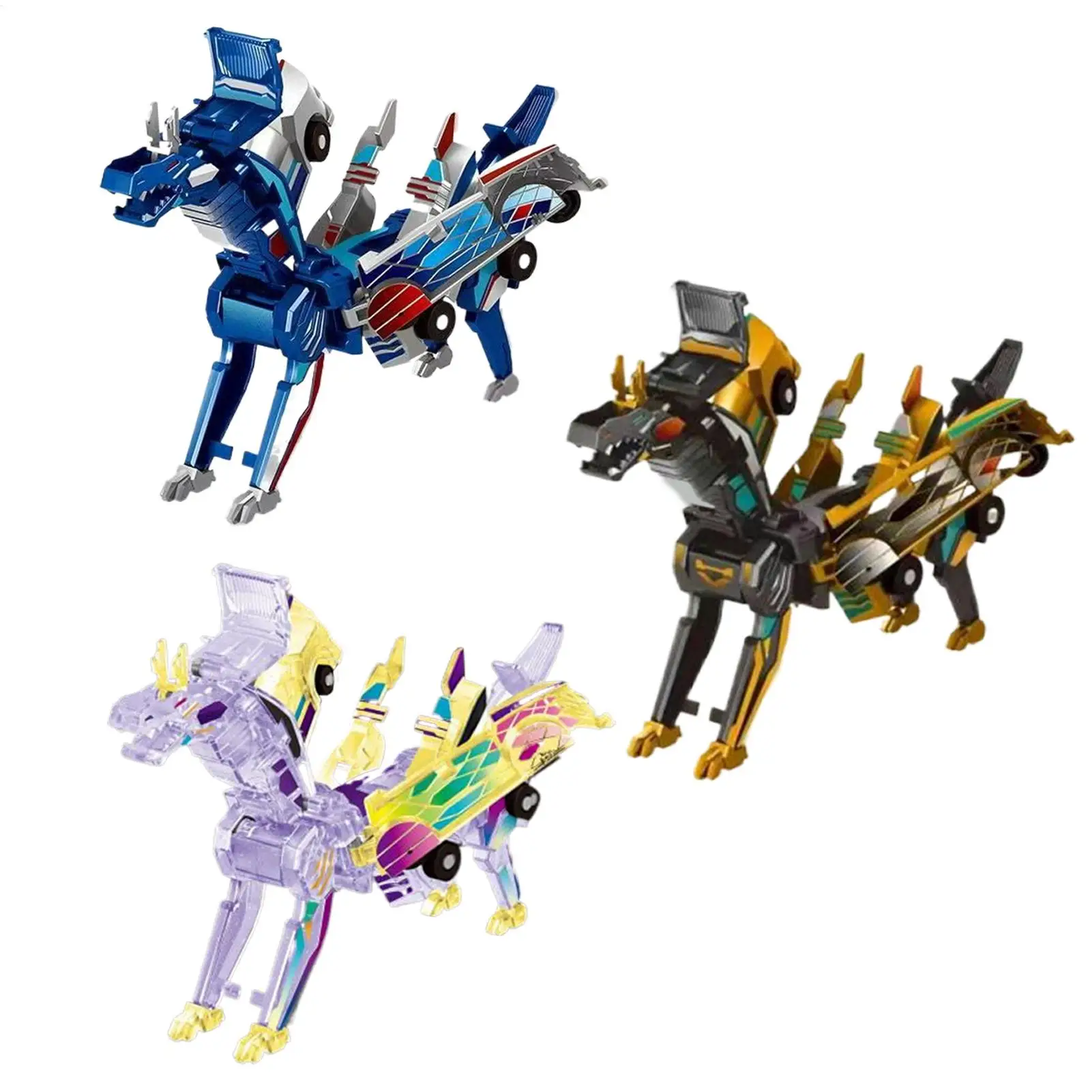 

Трансформируемая игрушка-динозавр и машина, игрушки для детей, набор машинок-роботов UnicornCrash Reaction