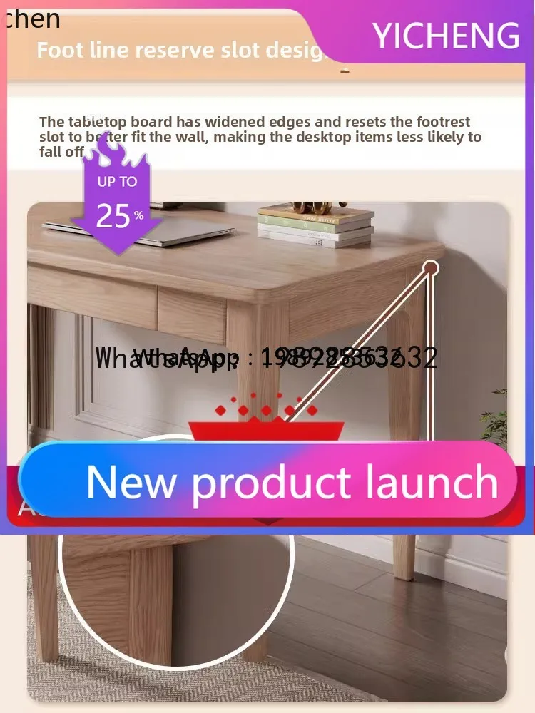 

BGZ7solid wood small apartment desk computer desk writing desk living room decoration nordic