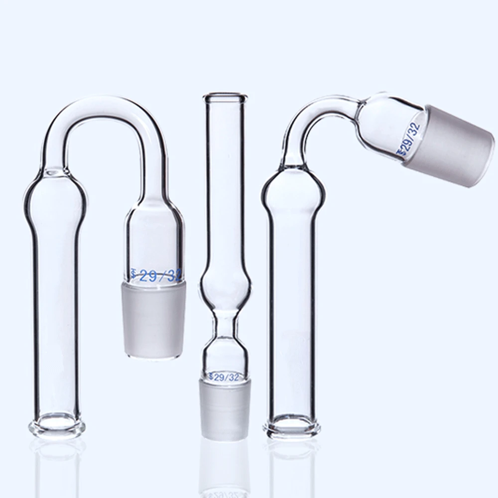 14/23 19/26 24/29 29/32 Male Joint Staight Elbow Return Bend U-Type Boro. Glass Drying Tube Lab Glassware Chemical Experiment