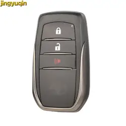 Jingyuqin 3 Bottoni Smart Car Chiave Fob Shell Per Toyota LAND CRUISER Highlander Rav4 Prado A Distanza Keyless Entry