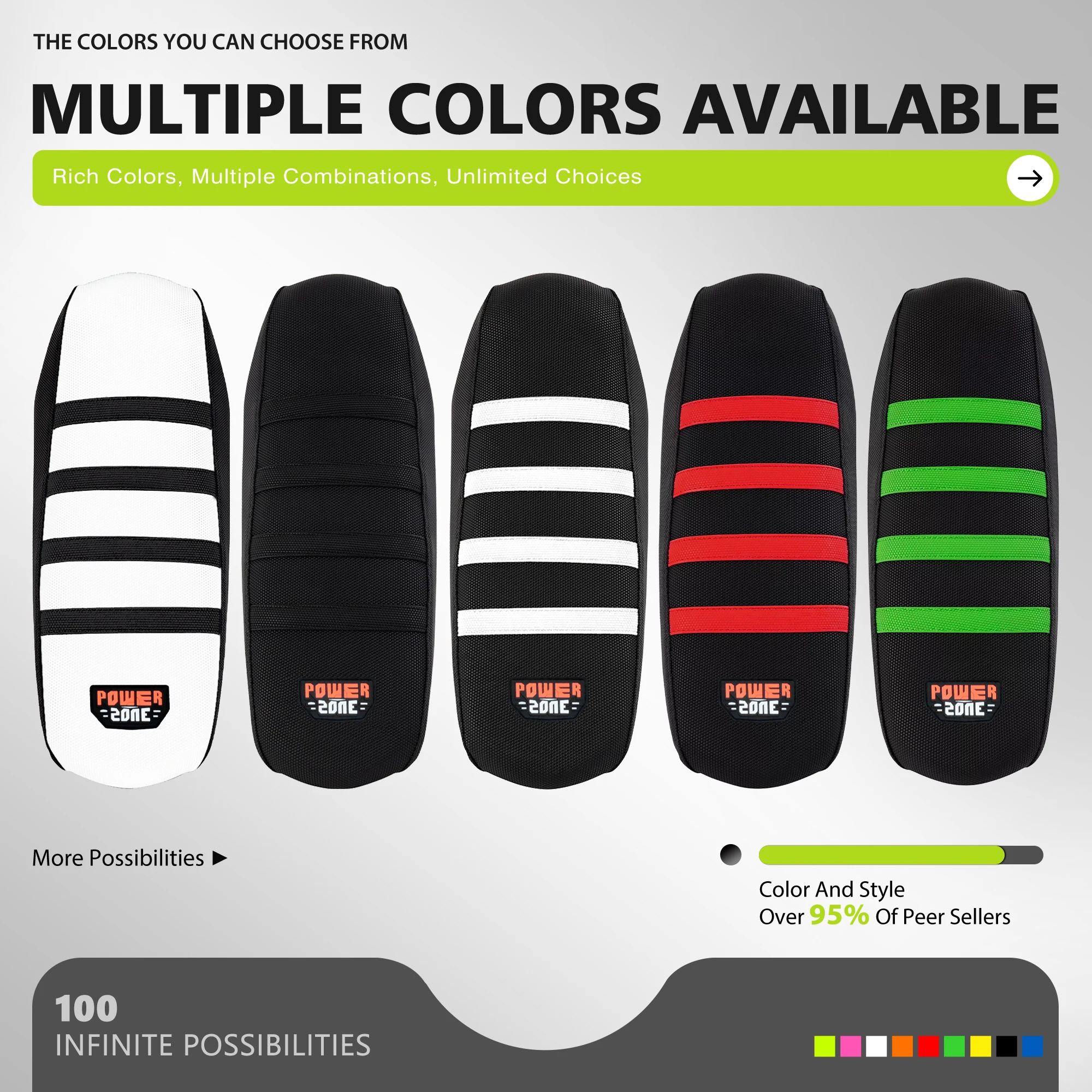 DSMTECH Motorcycle Accessories Ribbed Seat Cover Protective Cushion Suitable Rubber Soft For Sur Ron Surron Light Bee X S