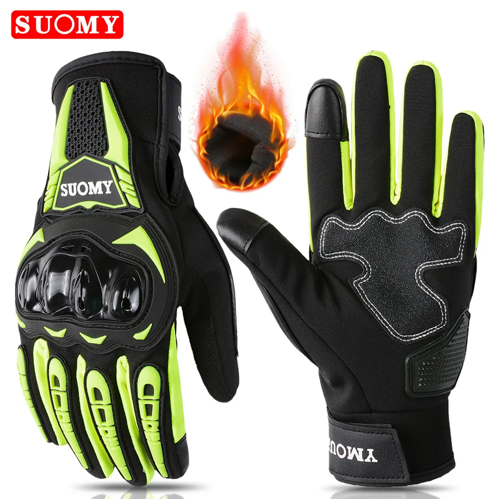 

Motorcycle Winter Riding Gloves Waterproof Touchscreen Warm Anti-Slip Protective Full Finger Outdoor Sports Gloves for Men