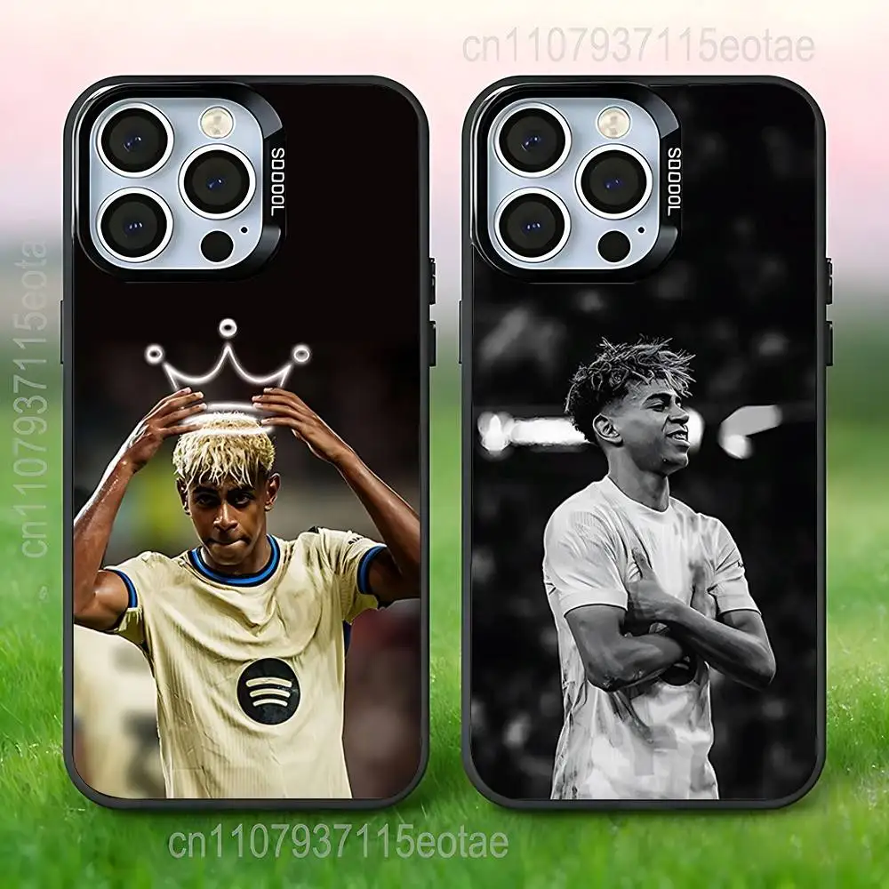 

Sport L-Lamine Y-Yamal STAR Phone Case For iPhone 17,16,15,14,13,12,11,Pro,Max,Plus,E,Air,Mini Black IMD Cover