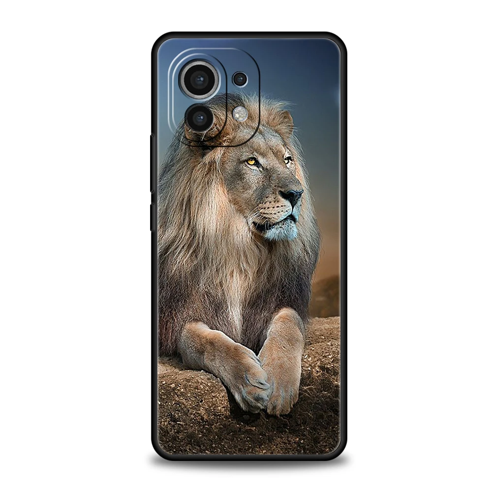 Animal Lion Phone Case For Xiaomi Mi X3 X4 NFC F3 M3 M4 GT Note 9T 10T 10 11 Ultra 11T 11X 12 Pro Lite 5G Silicone Shell Fundas