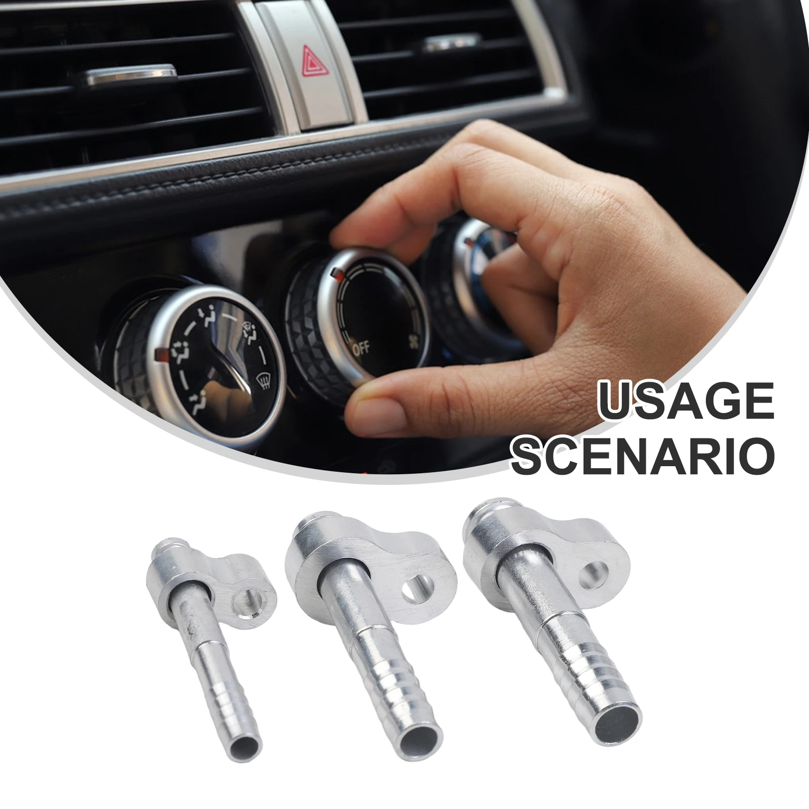 

3 Pcs Car Air Conditioner Movable Panel Connector Radiator Evaporator Adapter For R134a Automotive Repair Tool Accessories