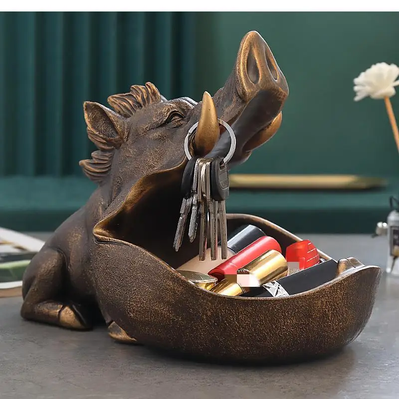 European-style Ornaments Hippo Storage Box Living Room Decorations Debris Tray Home Decoration Accessories