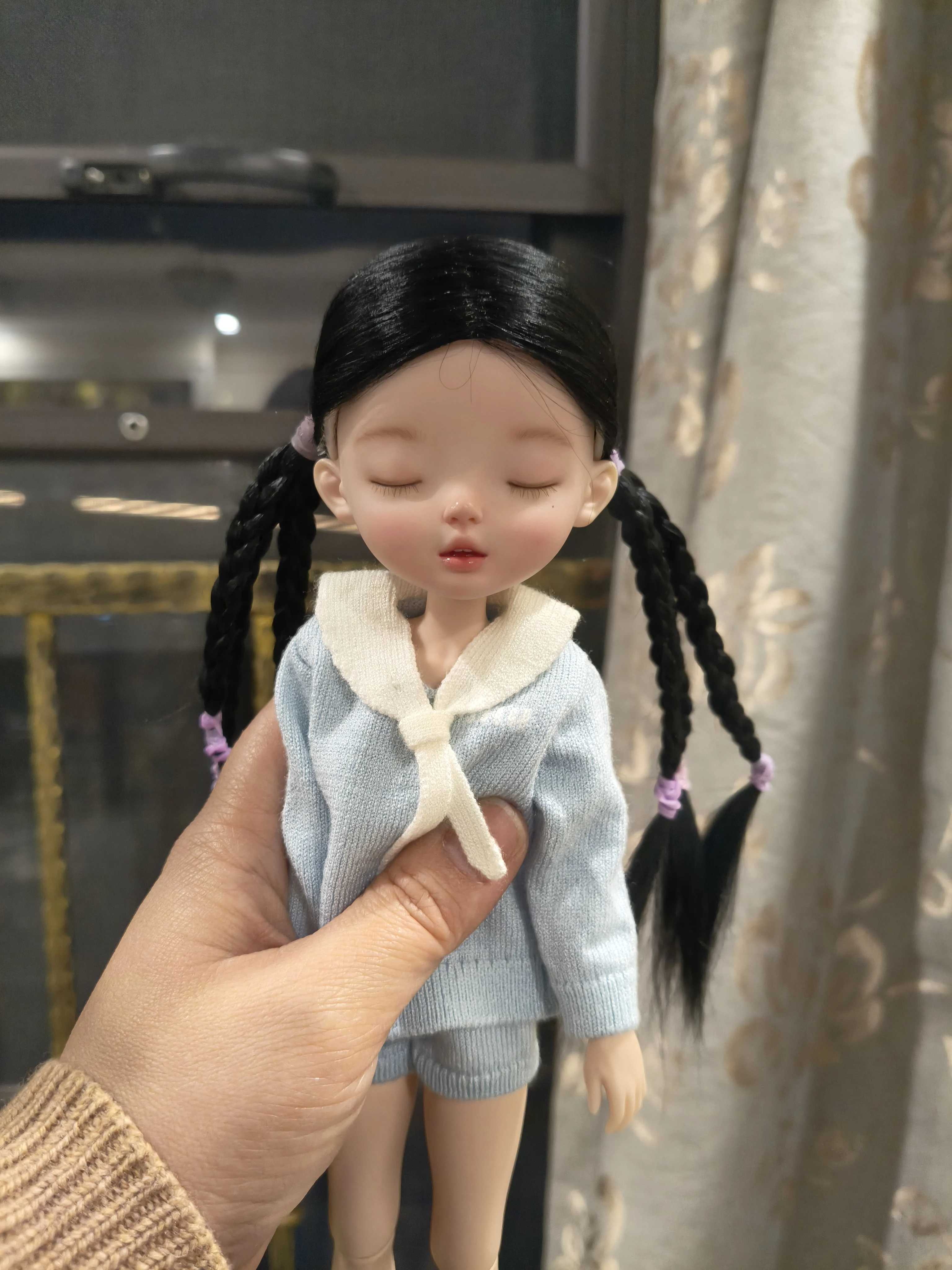 Witdiy handmade mohair wigs/retaining the hair cuticles/soft like real hair/suitable for reborn dolls/DIY BJD/Blyth doll wig