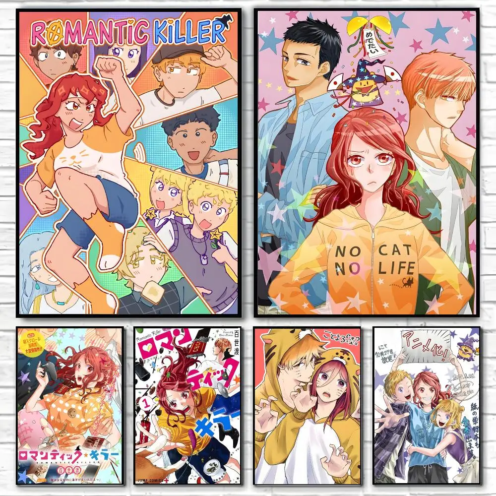 Anime Romantic Killer Poster Poster High Quality Wall Art for Home Office Bedroom Living Room Perfect