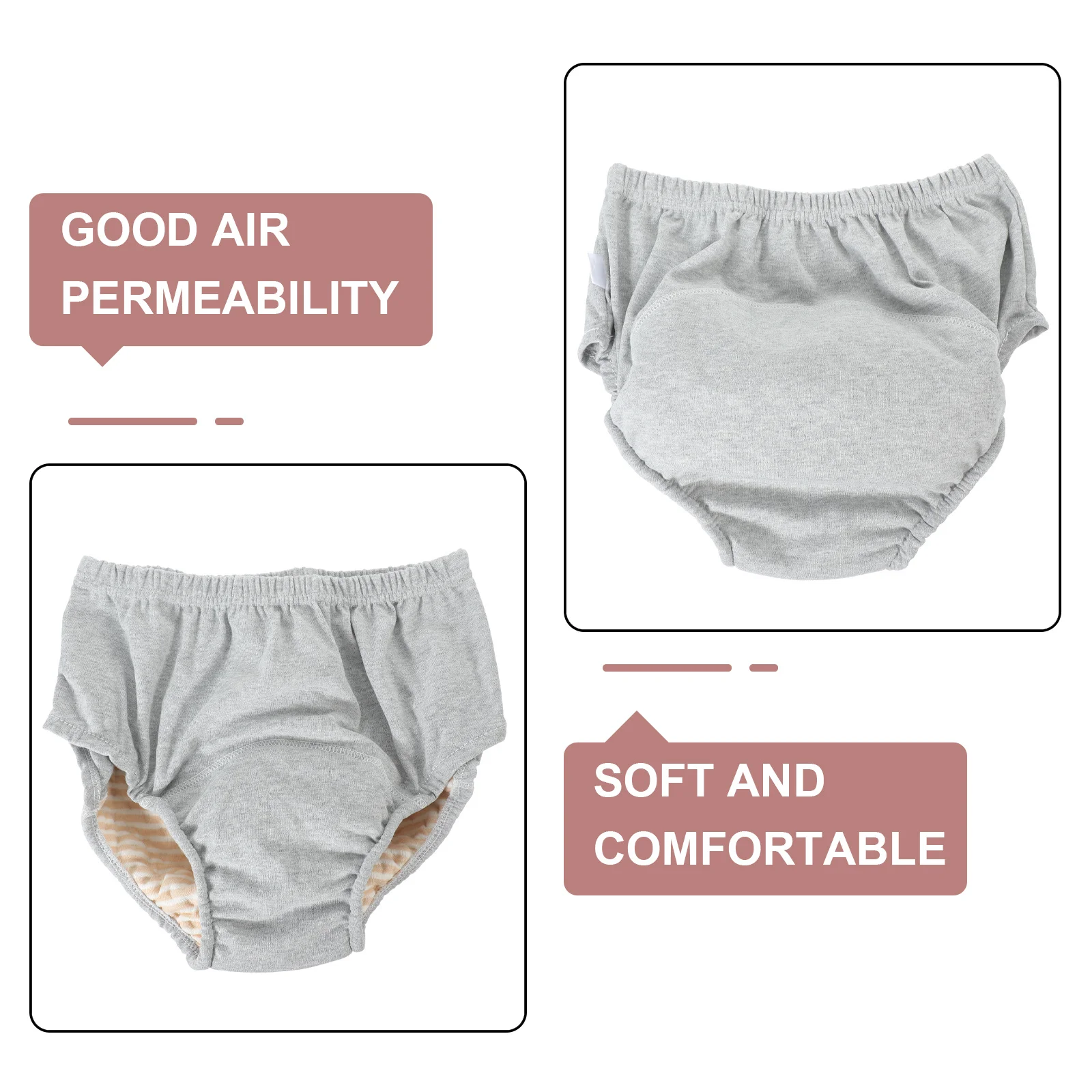 

Adult Diaper Leakproof Soft Breathable Cotton Reusable Washable for Elderly Women Men Anti-Leak Pant