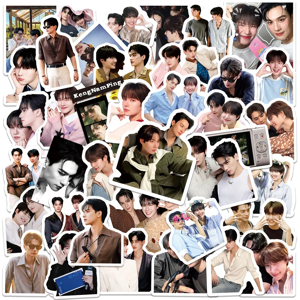 50 SZTUK Tajskich Naklejek CP Kengnamping Kengharit Nampingster TV Khemjira DIY do planera, wodoodporne dekoracje, gadżety z motywem odrodzenia duszy