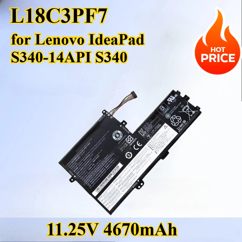 

Suitable for Lenovo L18C3PF7 Laptop Battery L18L3PF3 L18C3PH7 L18C3PF6 for Lenovo IdeaPad S340-14API S340 /14IIL/14IML 14IWL