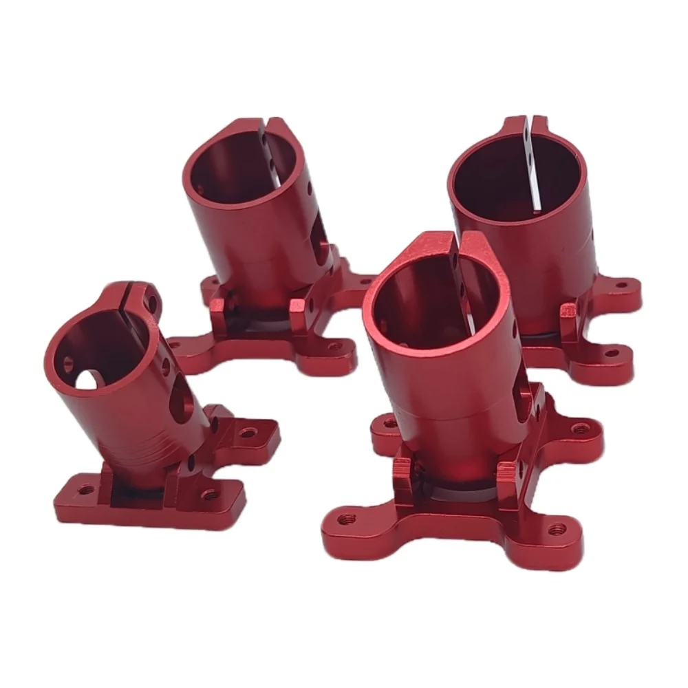 Connecteur de train d'atterrissage en aluminium CNC, support de fixation, tube en fibre de carbone, diamètre 16mm, 20mm, 22mm, 25mm, 2 pièces