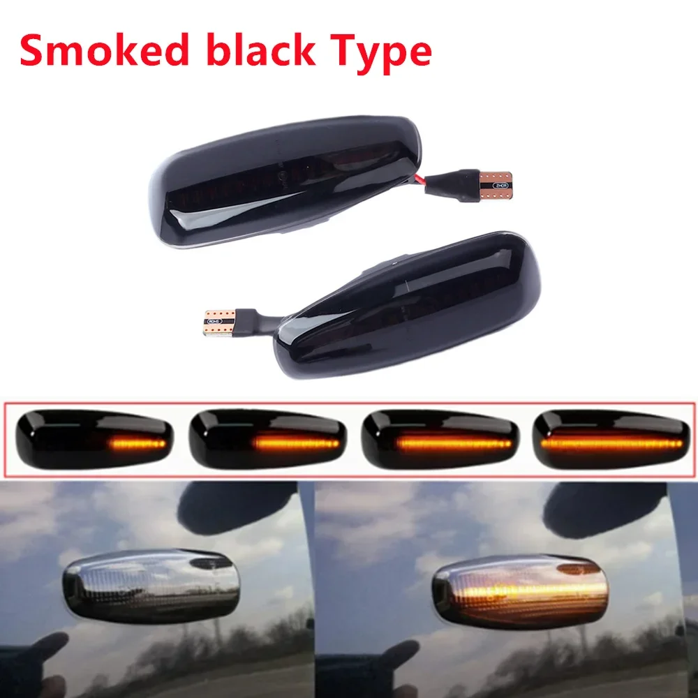 2PCS Dynamic LED Side Marker Light Turn Signal Lamps For Kia Ceed ED Pro Rio 3 Carens Rondo 7 Hyundai i30 Grandeur mk4 Avante HD