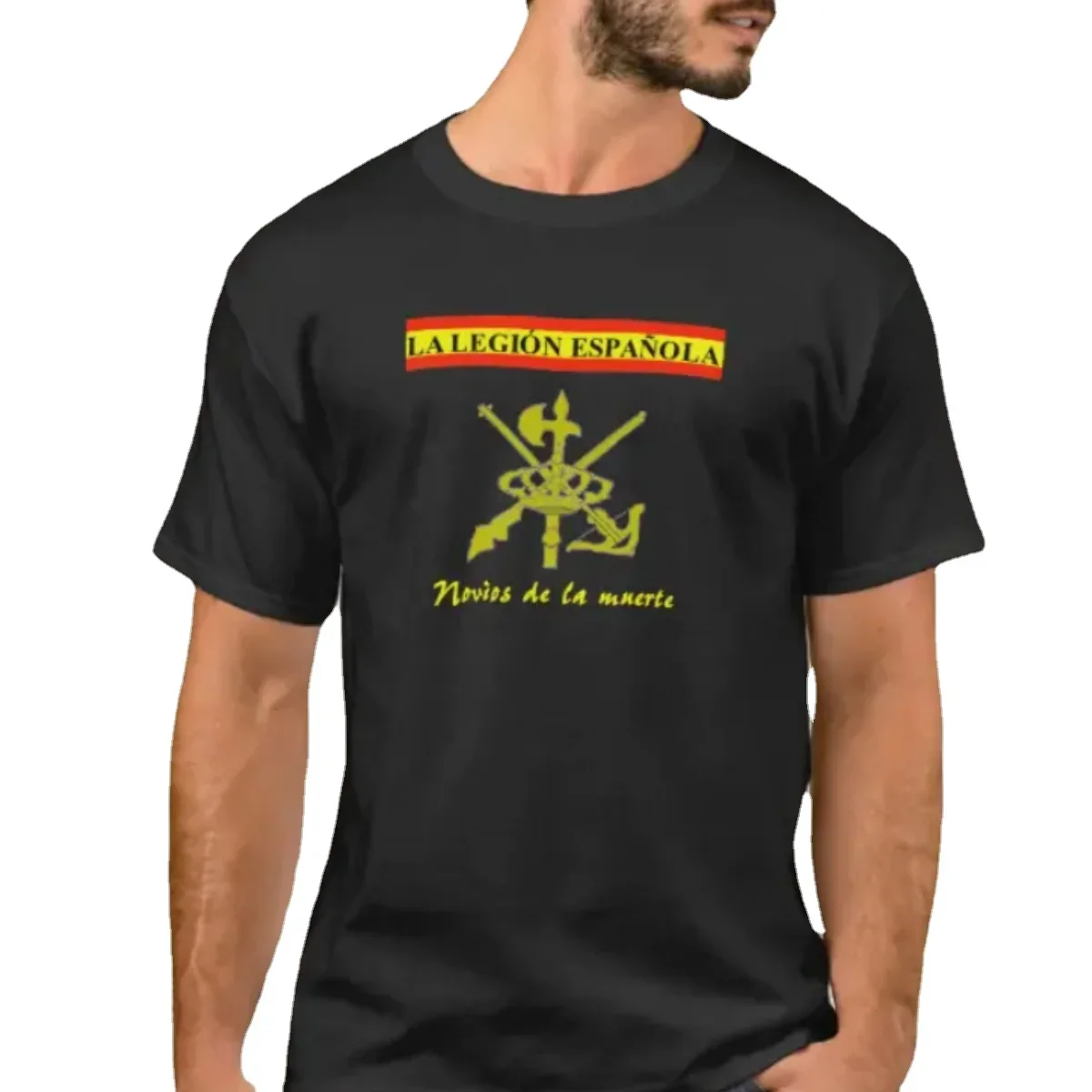 Legión Espanhola motto novios de la muerte Legión espanhol Camiseta. Verão algodão manga curta o-pescoço masculino t camisa novo S-3XL