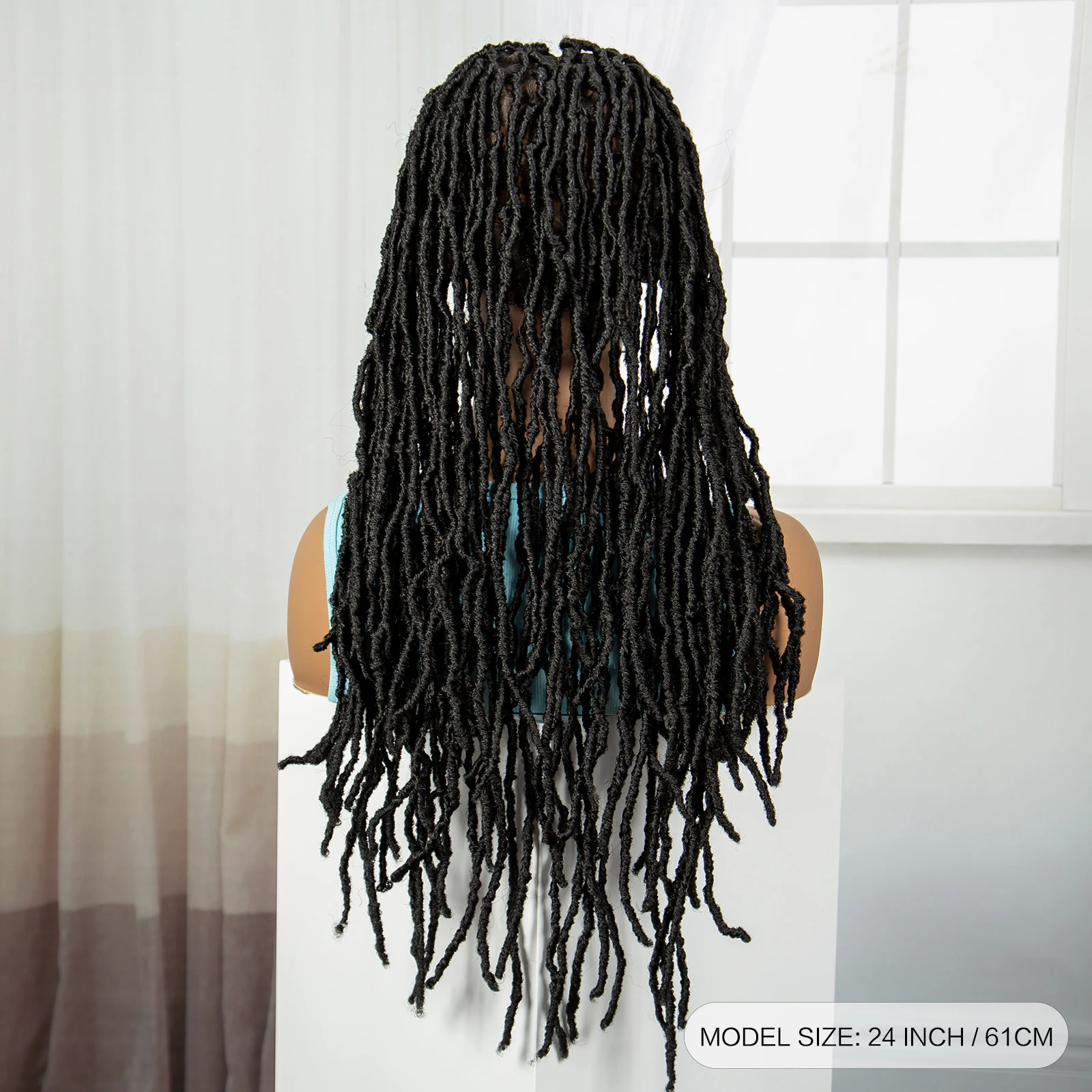 24 Polegada perucas completas do laço locs trançadas com cabelo do bebê laço frontal tranças sintéticas perucas para preto feminino natural hd perucas de tranças de renda
