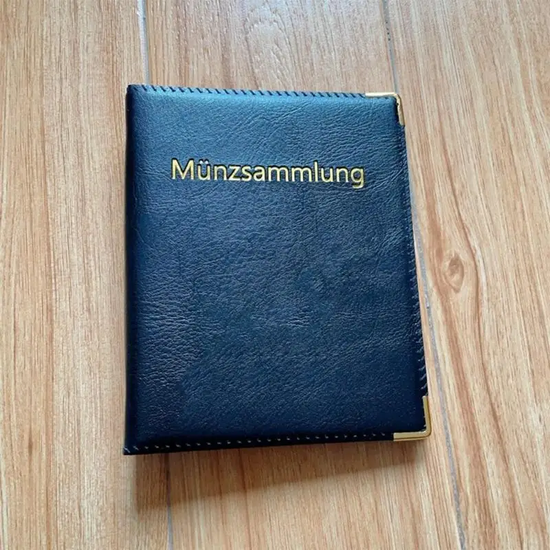 480 Pockets Moned Collecting Álbum para Collector Pu Leather Coin Collection Libro Album almacenamiento monedas para