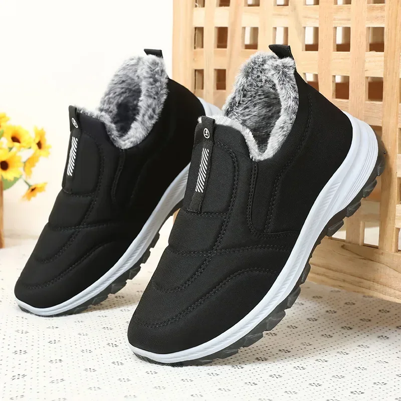 Winter Cotton Shoes, Men\'s Light and Comfortable Walking Cotton Shoes, Men\'s Large Size Thickened Warm Casual Shoes Shoes Men