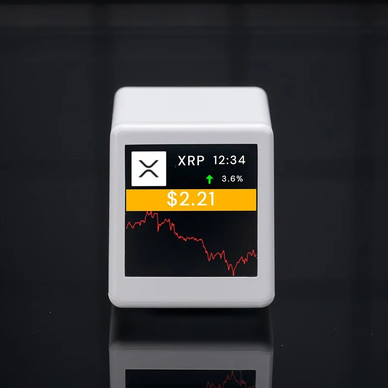 Mini WiFi 300 Crypto Prices Display BTC Tracker Electronic Digital Clock Bitcoin Ticker Monitor Desk Mining Screen Android Gift