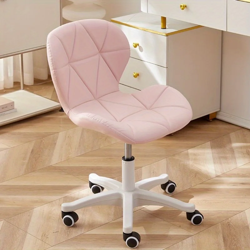 Dormitory Computer Chair Office Ergonomic Chair Bedroom Dressing Chair Swivel Chair - Adjustable Height, 360 ° Swivel