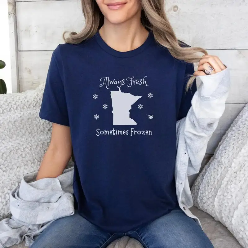 Minnesota Funny T Shirt Winter Idea For Move To Clothing Apparel Up North Mn Midwest