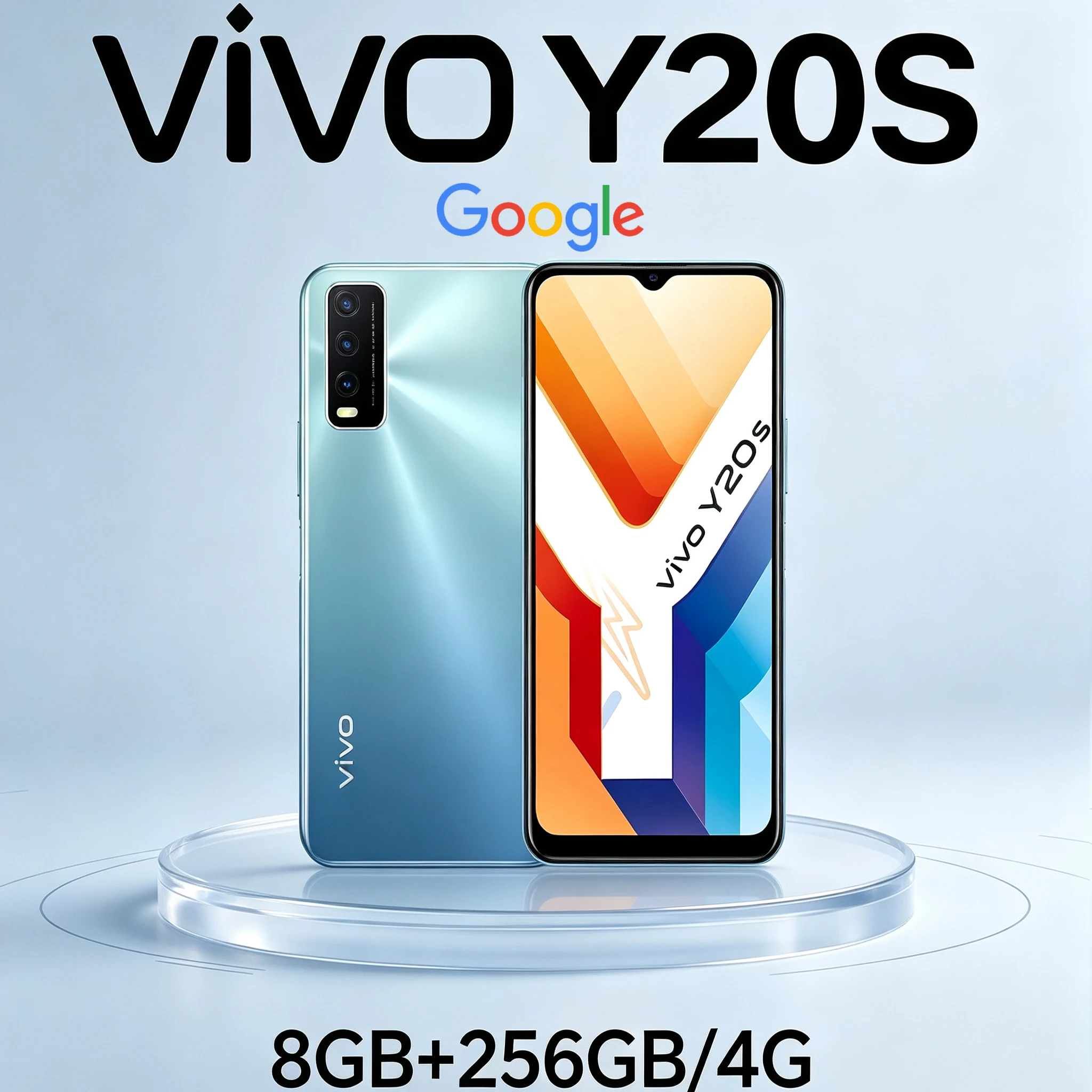 New VIVO Y20S 256GB 4G dual sim dual standby rear 13MP three-camera Funtouch OS 5000mAh long battery life NFC smart backup phone