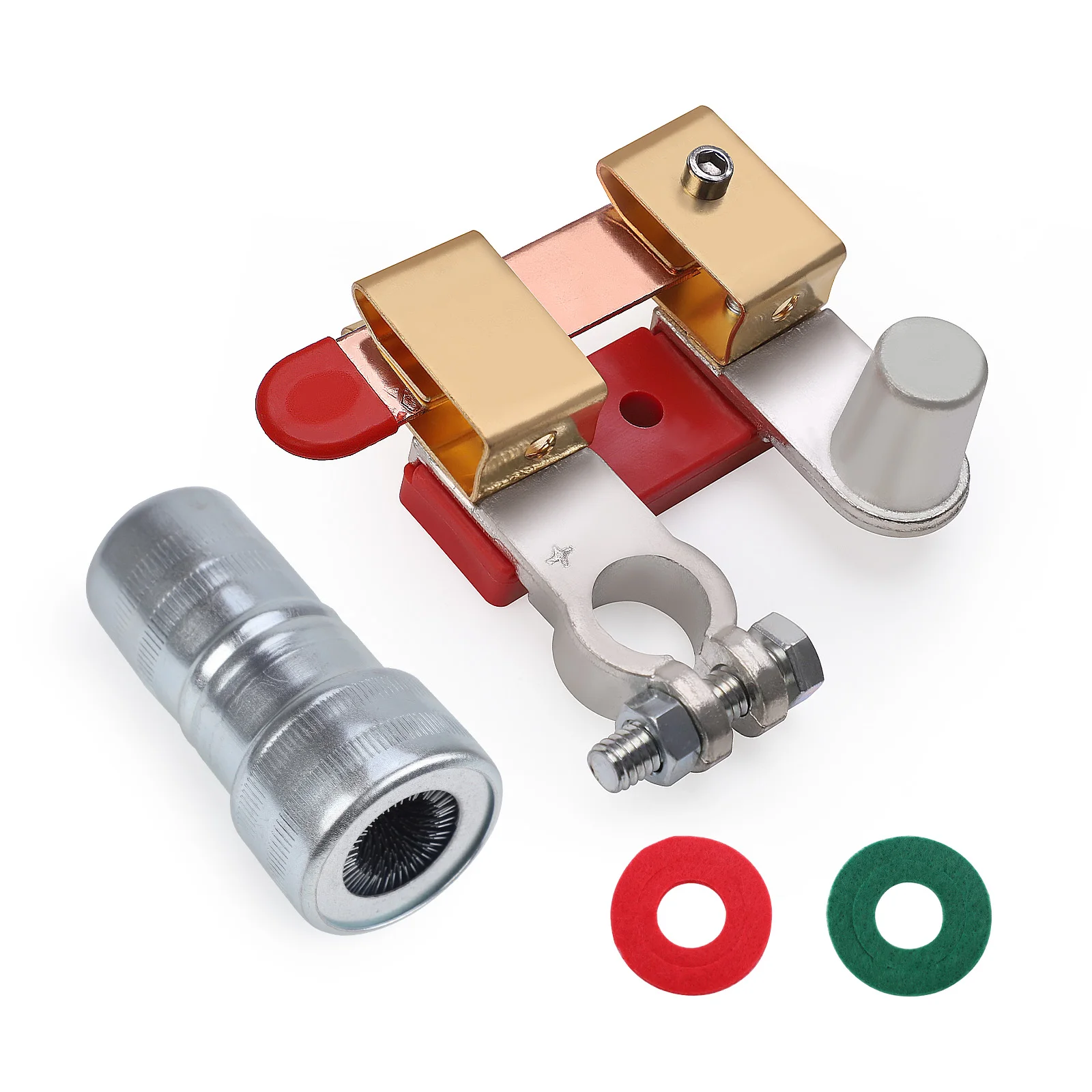 

12V 24V Side Post Adjustable Knife Blade Master Kill Switch 250A Battery Negative Disconnect for Car Truck Marine RV Vehicle