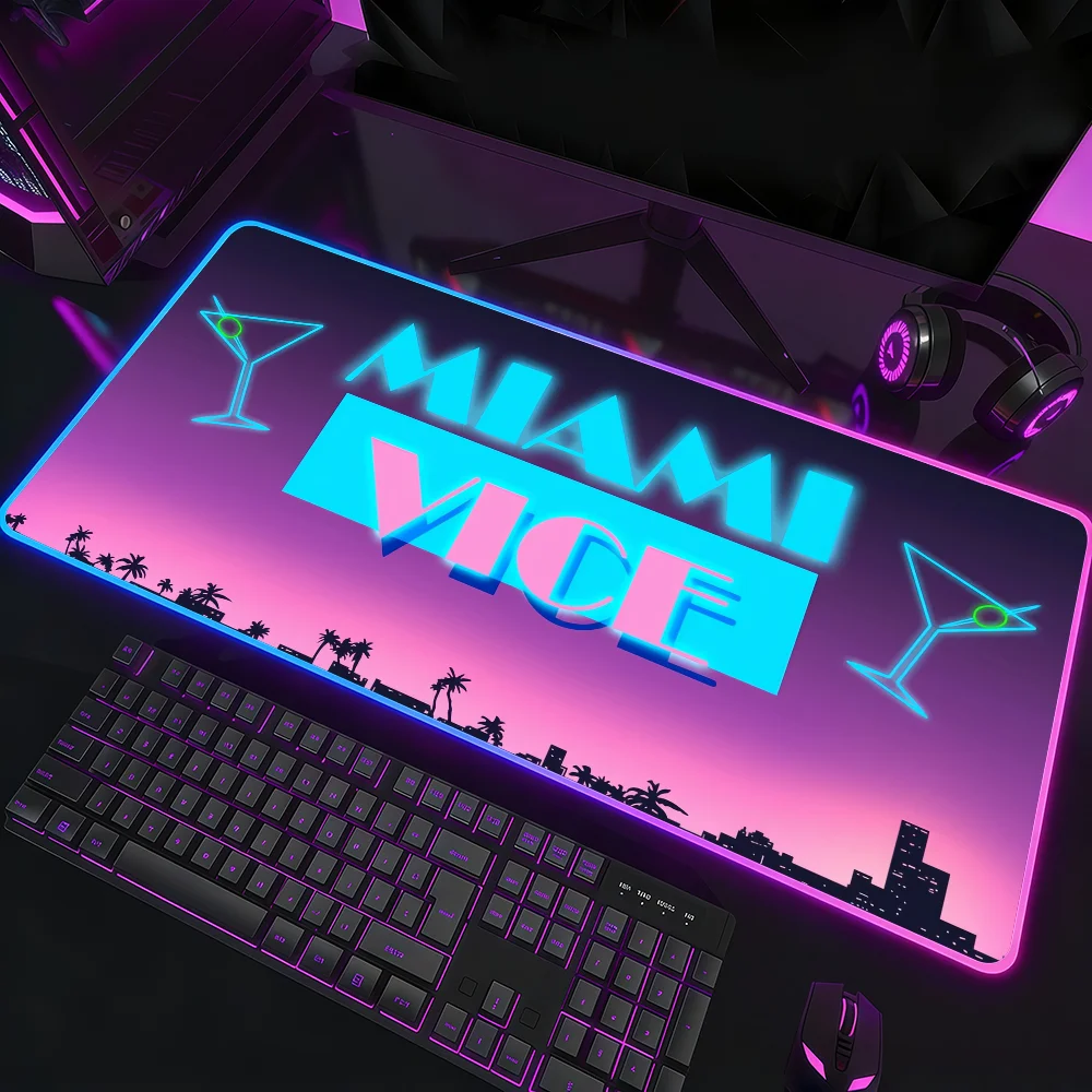 TV M-Miami V-Vice Mouse Pad RG - Rgb Keyboard Wrist Rest incelemesi ve fiyatı