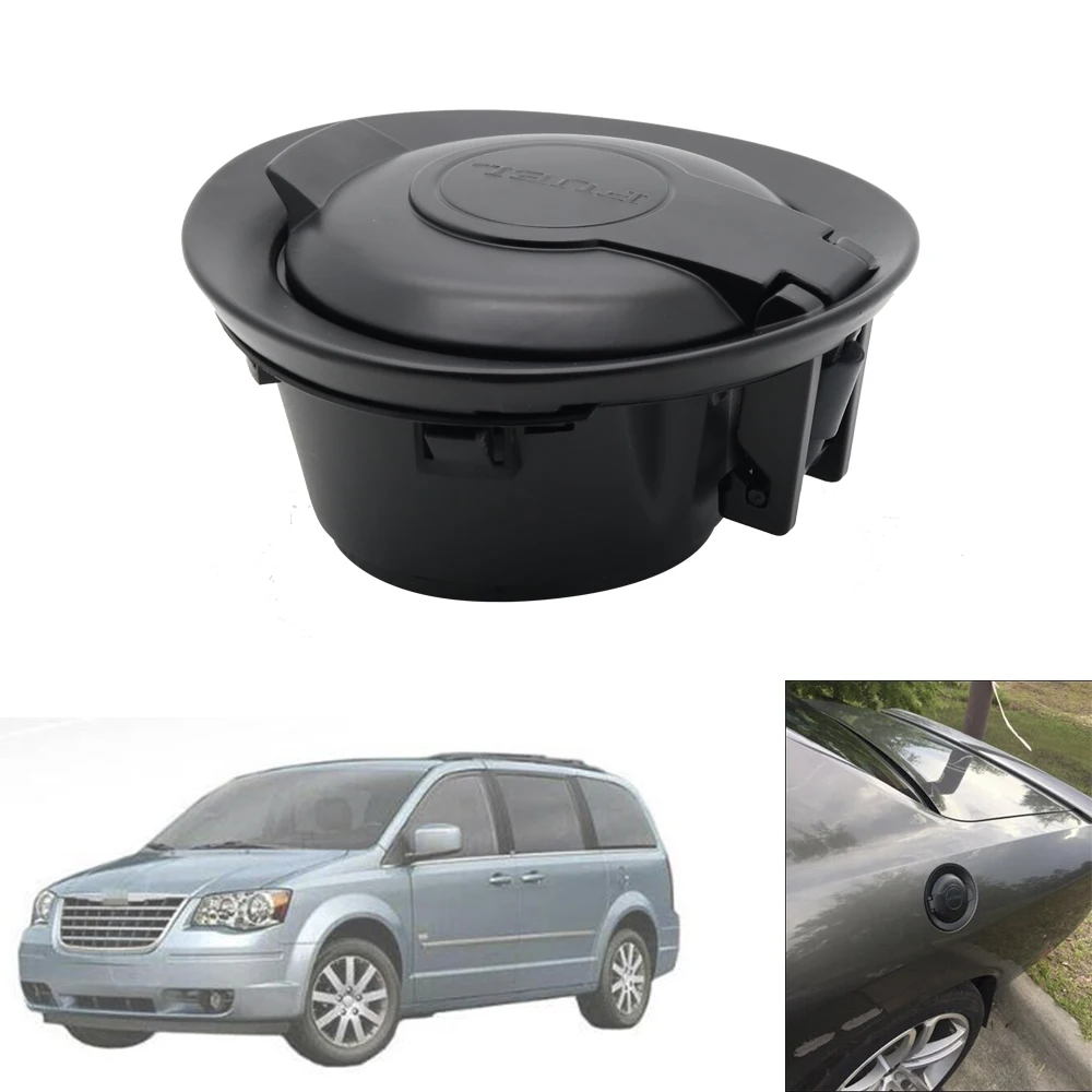 Para Dodge Challenger 2008-2015 Tampa do Tanque de Combustível Edição Vapor Preto Fosco Mopar