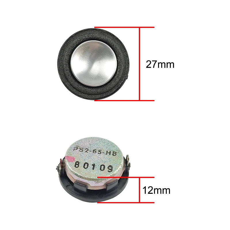 GHXAMP 27mm Speaker Unit 1 inch Mini Repair Notebook Modified Speaker Unit For Harman Kardon JBL 4OHM 2W 2pcs