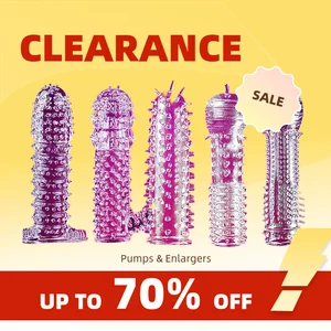 Clearance_adult Penishülse Konservierungsmittel wiederverwendbare Sexspielzeug für Männer, die die Ejakulationsstimulation der seren Versicherungsverhütungs -Penis -Rin singen 10 Hauptverkaufs -Manga Expansion Penis - №1