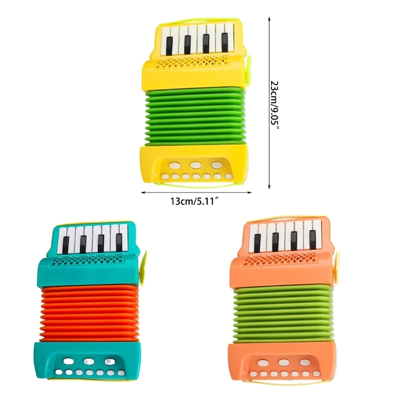 Small Accordion for Boys & Girls Educational Musical Instrument Toy