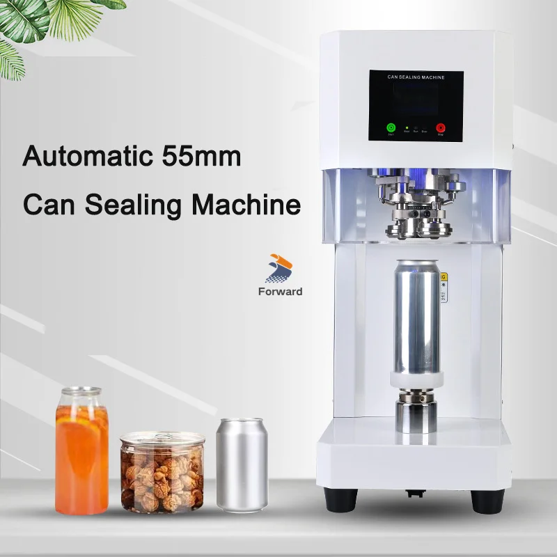 Intelligent Tin Can Sealing Machine Automatic Rotary 5.5mm PET Bottle Can Seamer Beer Can Sealer For Food Beverage