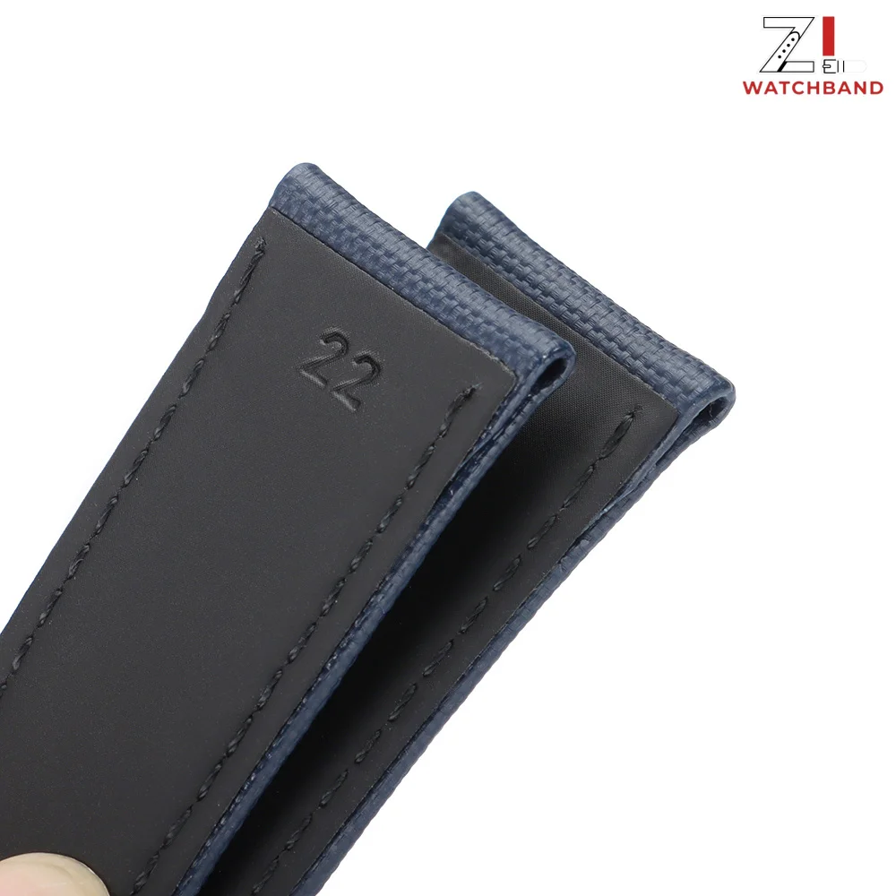 20mm 21mm 22mm Nylon Sailcloth Straps For Omega Seamaster 300 Watch Strap for Speedmaster AT150 Canvas Folding Buckle Watchband view 5