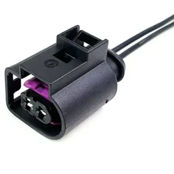 2 Pin Fuel Injector Connector Plug Wirng Harness Cable Pigtail 4D0971992 For VW Seat Skoda