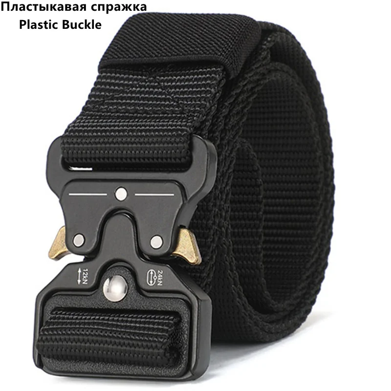 Herenriem Outdoor jachttactiekenriem Multifunctionele nylon riem met gesp Hoge kwaliteit Marine Corps canvas riem
