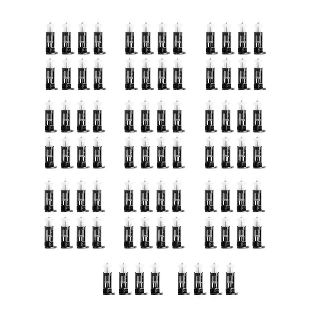 80 buah klip dudukan pengencang kipas pendingin sekrup tekan plastik Pin dudukan Heatsink CPU untuk aksesori soket Intel