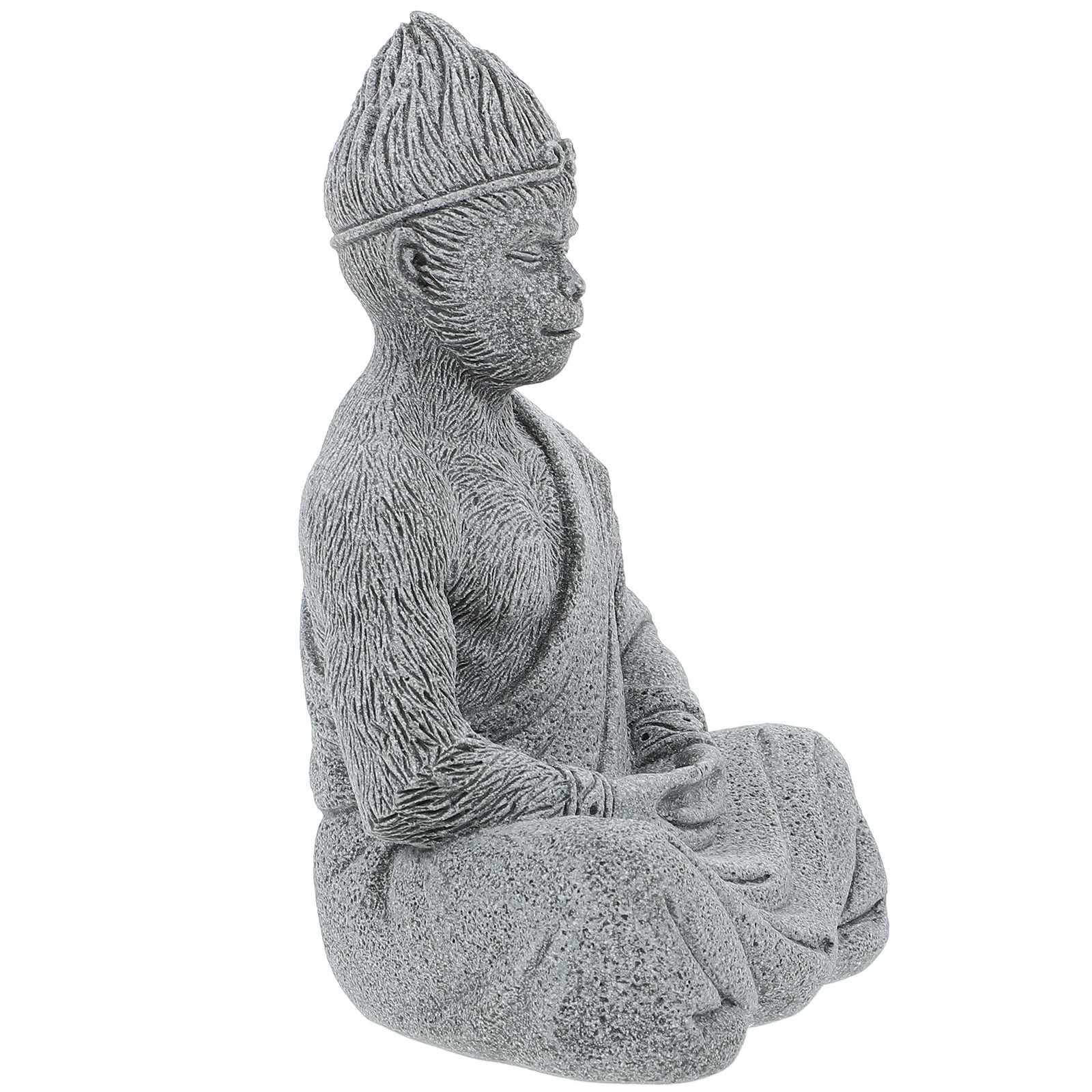 1 قطعة تمثال بوذا الصغير حجم صغير لحديقة ديكور خزان الأسماك الديكور في الهواء الطلق بوذا الشكل حجر مسحوق النحت