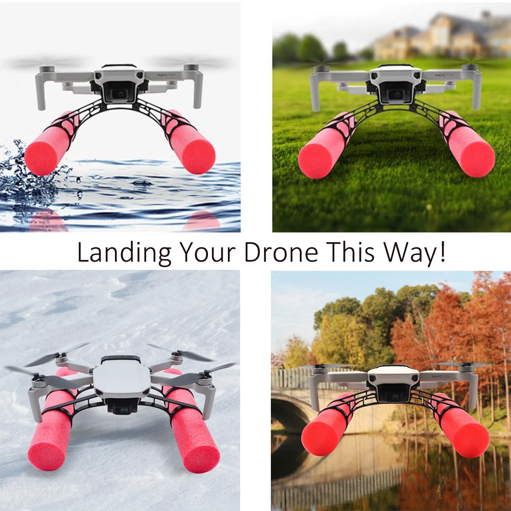 ل DJI Mini 2 الهبوط العائمة عدة التوسع اكسسوارات ل DJI Mavic Mini SE الهبوط التدريب زلق الهبوط على الماء