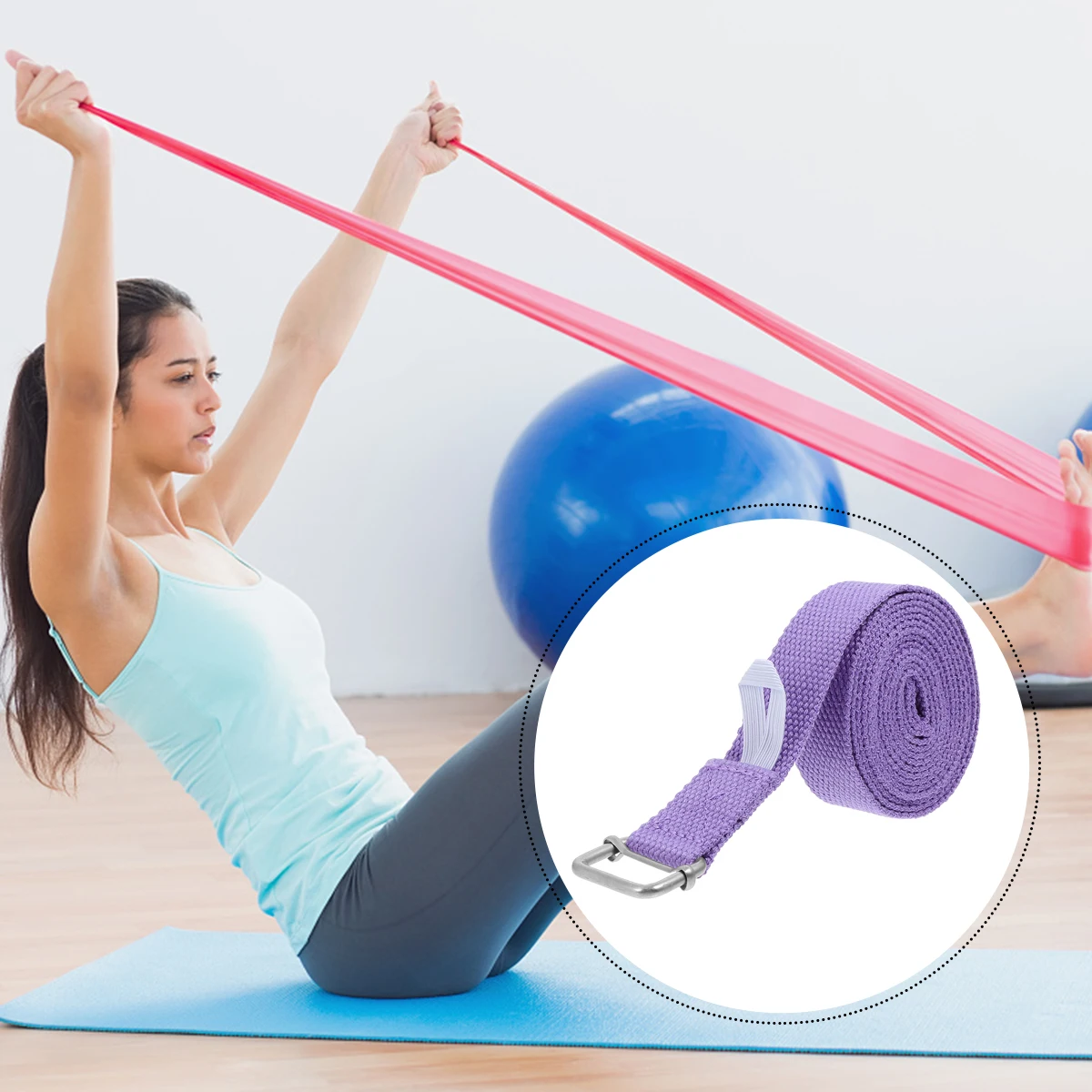 

Yoga Resistance Training Strap Fitness Pull High Quality Strong Anti Skid Grip Improving Flexibility