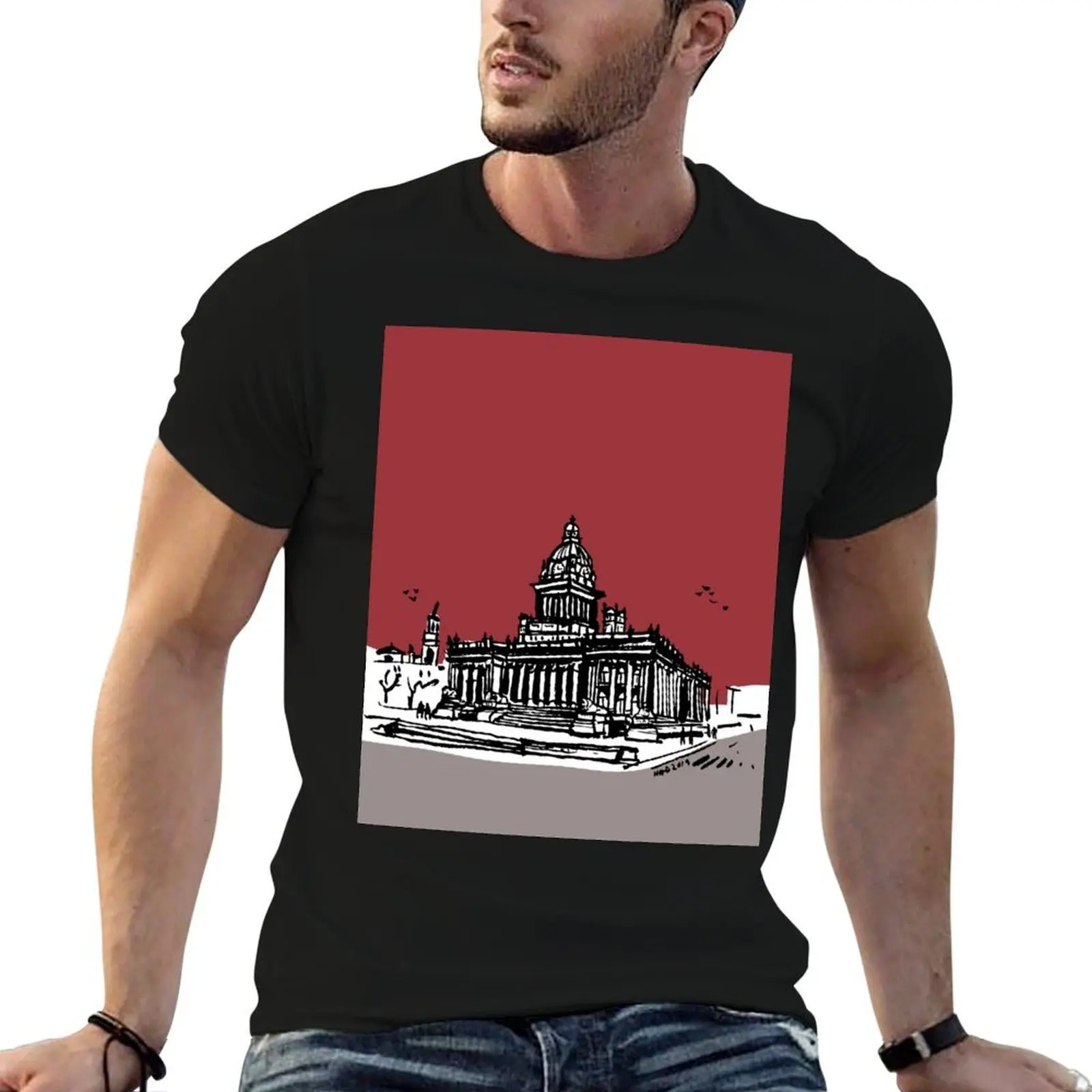

Leeds Town Hall T-Shirt t shirts for man slim fit man t shirts high quality luxury brand essential t shirt T-shirt