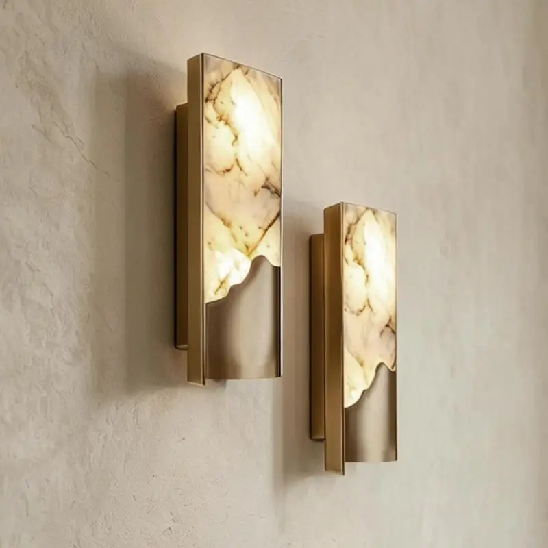 Large artistic Light-luxury Led wall light fixture For The Bedroom Living Room deco Tall Mirror Wall Lamp project Lighting