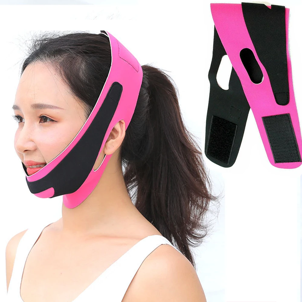 Women Reduce Double Chin Thin Face Beauty Tools Face Slimming Bandage Face-lift Belt Facial Massager