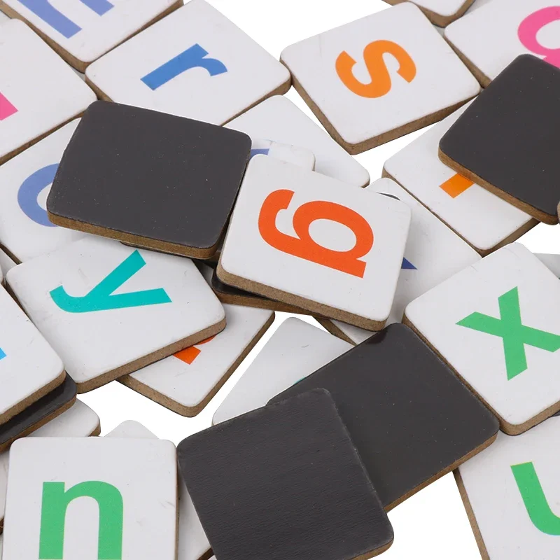 어린이 교육 장난감 철 상자 자기 퍼즐 알파벳 단어 맞춤법 조기 교육 학습 게임 몬테소리 재료