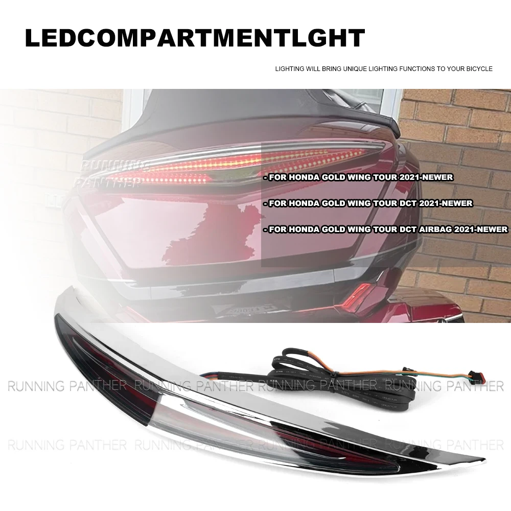 

NEW Top Box LED Trunk Luggage Lamp Turn Signal Brake LED Light For Honda Gold Wing GL1800 Tour DCT Airbag 2021-2024 2023 ﻿