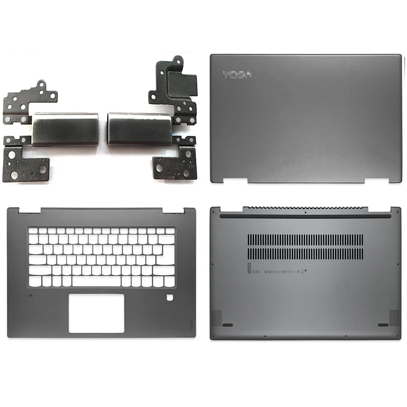 

NEW For Lenovo Yoga 720-15IKB 720-15 Top Cover Lcd Back Cover Palmrest Bottom Case Hinges ACD Cover Gray