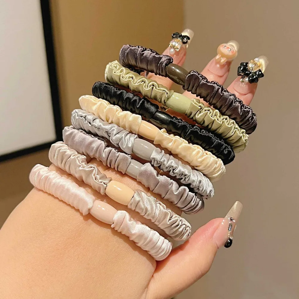 6 Stück elastische Haarbänder, Haargummis, Stirnbänder für Frauen und Mädchen, einfache, einfache Haaraccessoires