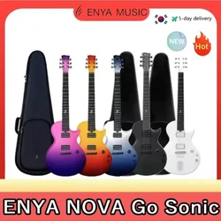 ENYA Nova Go-guitarra eléctrica de fibra de carbono, instrumento musical sónico con bolsa para principiantes y adultos