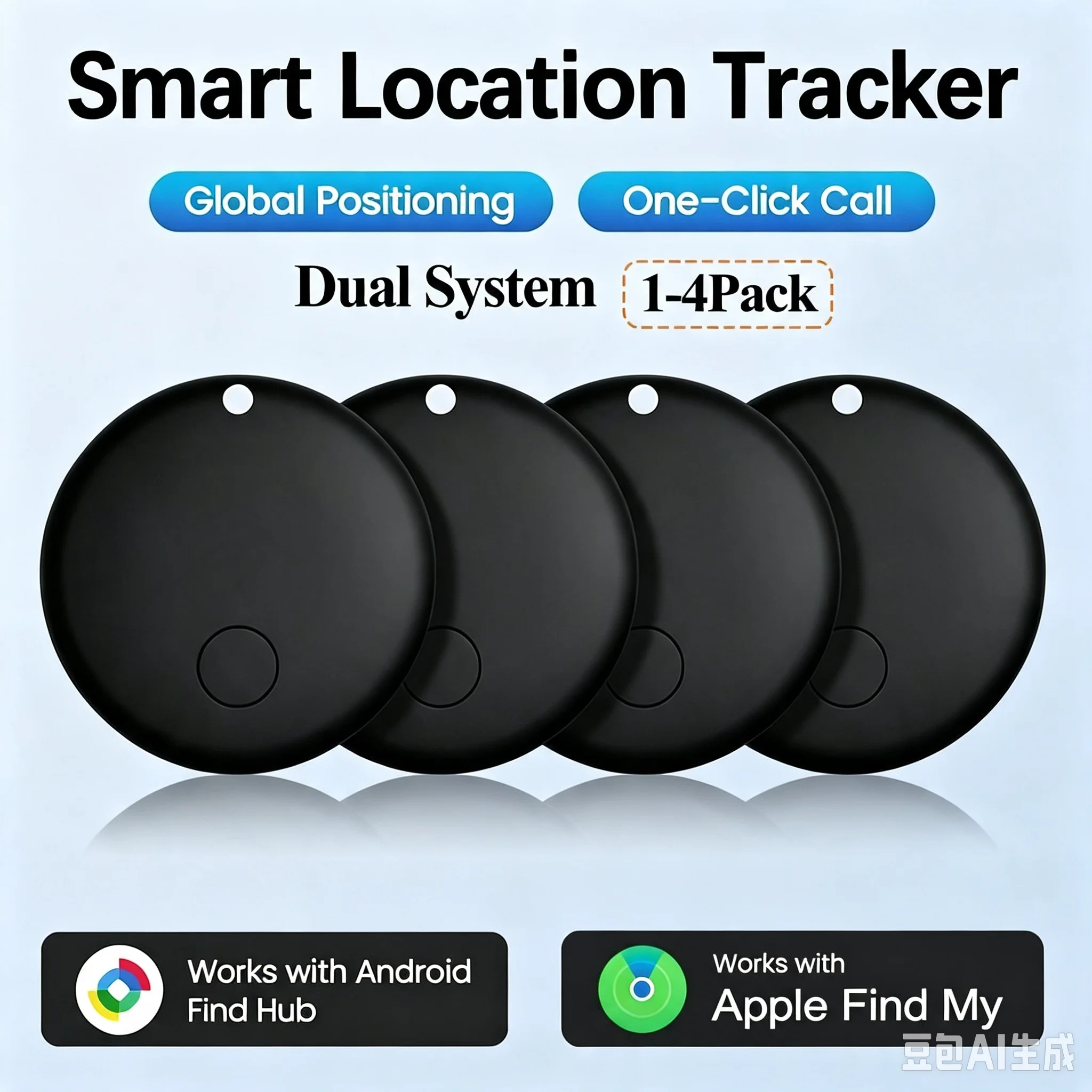 Smarte Tracker-Tags: Bluetooth-Ortungsgeräte für Android & iOS – Smart-Tags für Schlüssel, Gepäck, Geldbörsen – Globaler Anti-Verlust-Locator – Detail 6